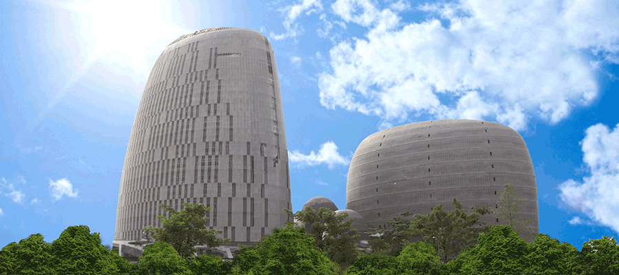 P.K. Ojong - Jakob Oetama Tower umn universitas multimedia nusantara hemat energi