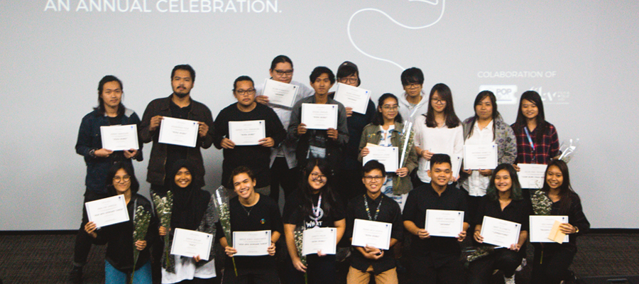 Mahasiswa FTV UMN angkatan 2016 yang mendapat penghargaan dalam MIP Awards 2018 