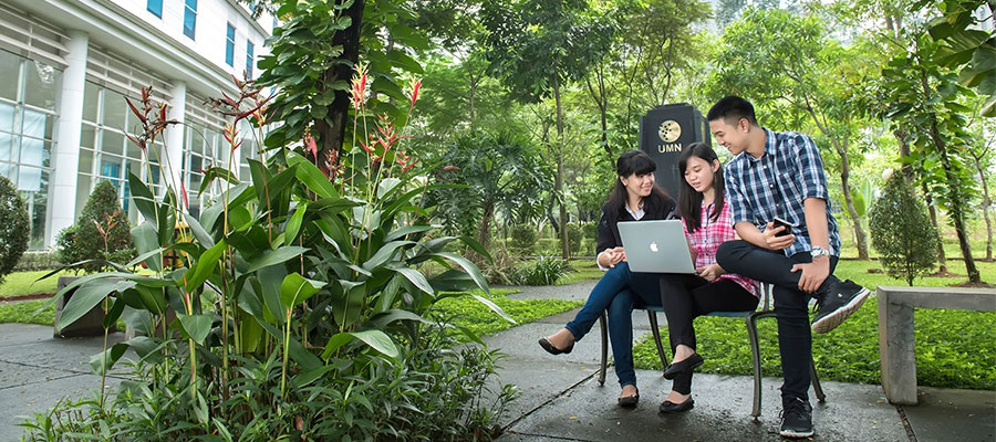 learning space taman fasilitas umn universitas multimedia nusantara universitas terbaik