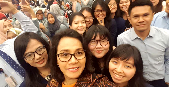 sri mulyani menteri keuangan akuntansi tax center umn universitas multimedia nusantara universitas terbaik di jakarta