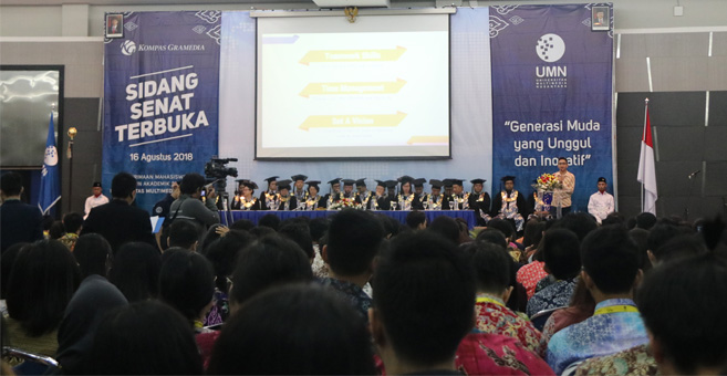 ninok leksono kompas gramedia kuliah perdana generasi muda unggul inovatif universitas multimedia nusantara umn universitas terbaik di jakarta