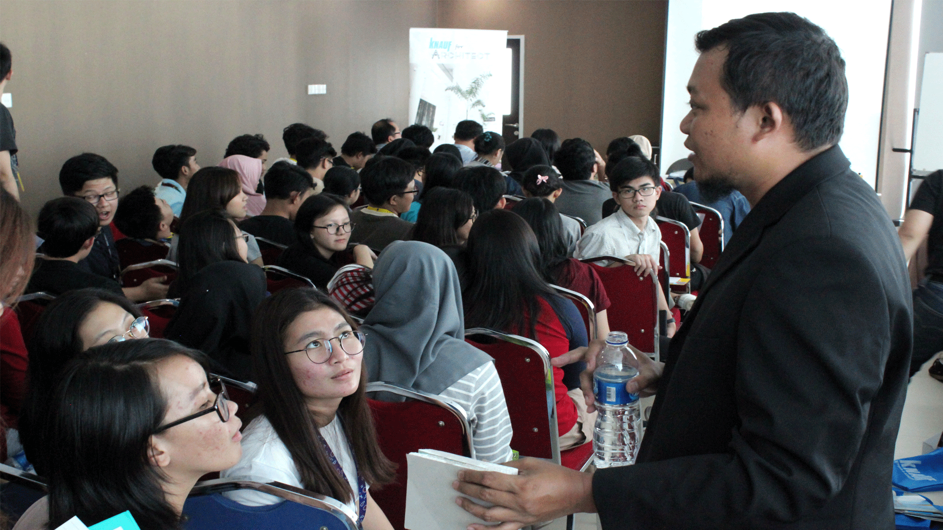 arsitektur desain bangunan hemat energi material gypsum knauf universitas multimedia nusantara umn jakarta