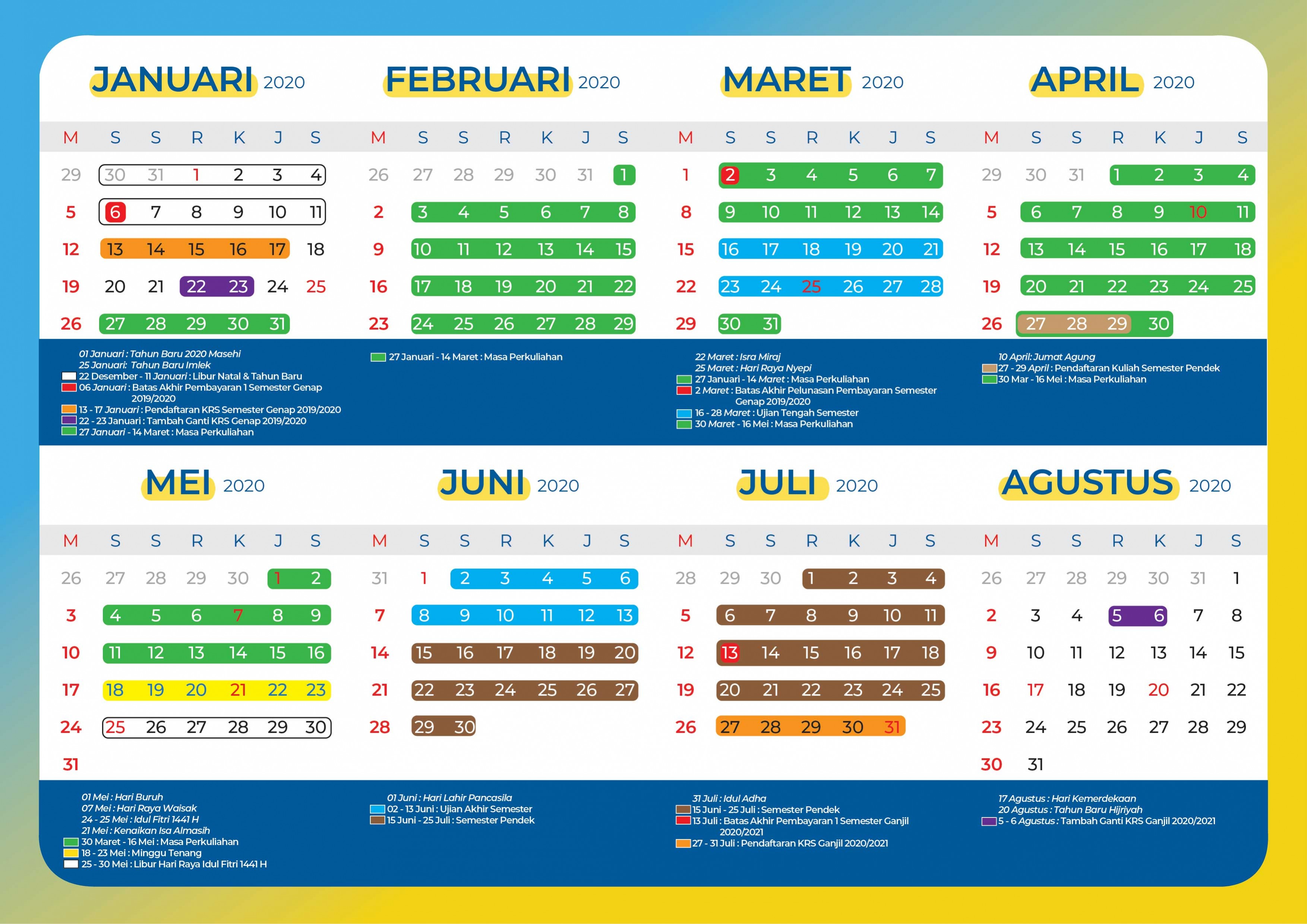  Kalender  umn universitas multimedia nusantara 