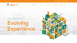 Tampilan Website Prodi Desain Komunikasi Visual
