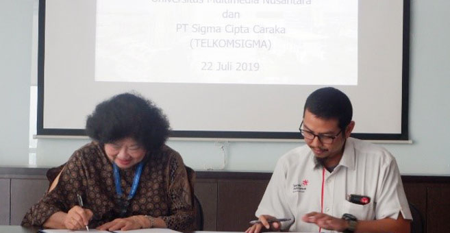 telkom sigma karier kerjasama MOU UMN universitas multimedia nusantara universitas terbaik di jakarta