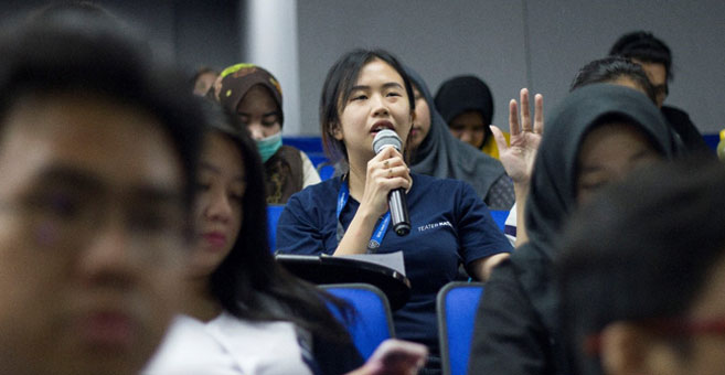 corporate communication festival gojek sangpisang universitas multimedia nusantara universitas terbaik di jakarta umn