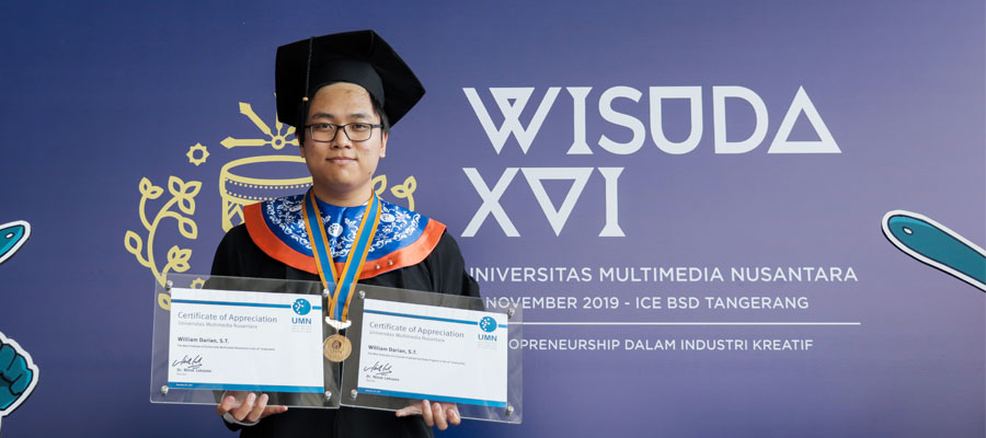 William Darian bekerja sebagai Software Engineer PT Dwi Cermat Indonesia (Cermati.com) (dok.UMN)