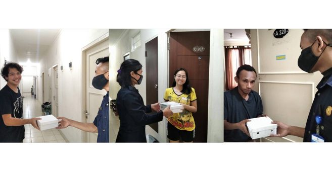 Bantuan UMN pada Penghuni Dormitory UMN Bantuan UMN pada Penghuni Dormitory UMN