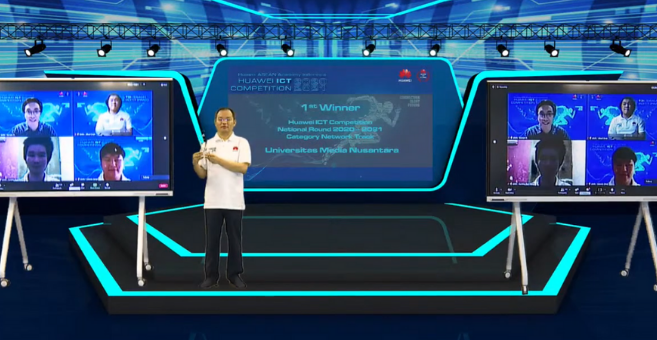 UMN Meraih First Winner Huawei ICT Nasional Competition 2020 - 2021