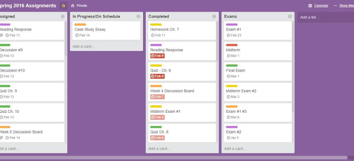 How you can use Trello for Your Classes (Sumber: Creatively Lauren)