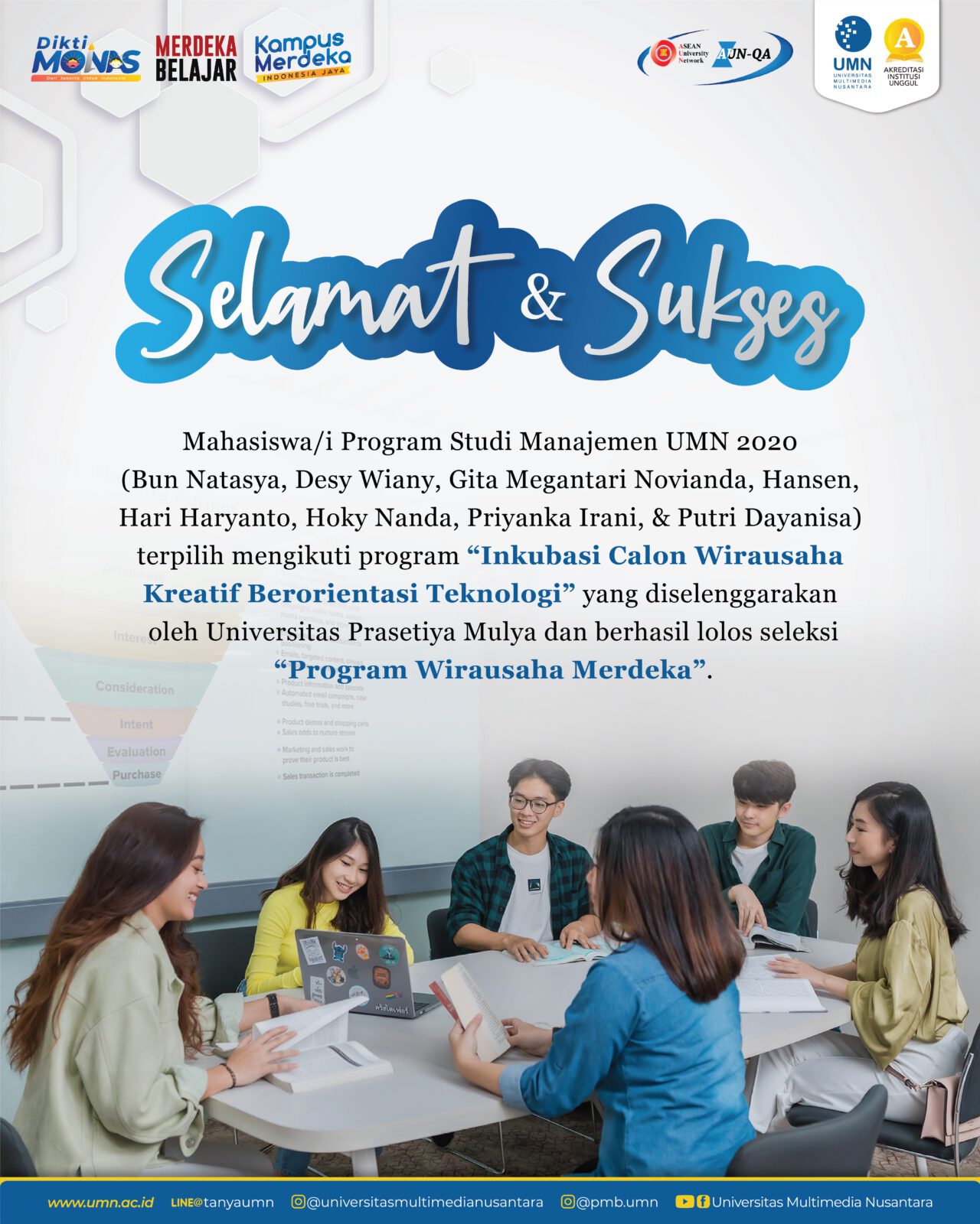 Bangga! Mahasiswa UMN Lolos Program Wirausaha Merdeka 2022