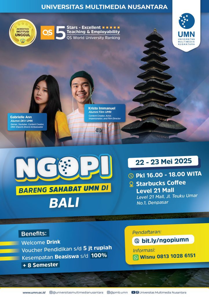 Ngopi Bareng Sahabat UMN di Bali | 22-23 Mei 2025