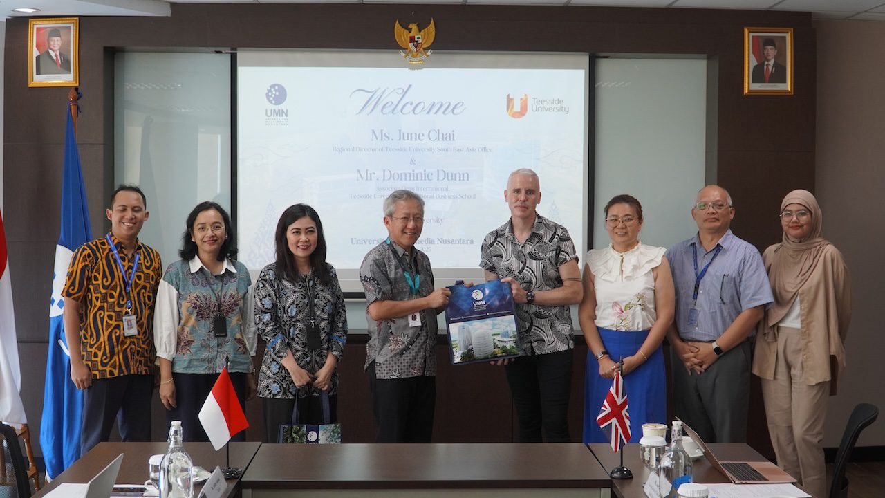 UMN Diskusikan Peluang Kolaborasi Bersama Teesside University