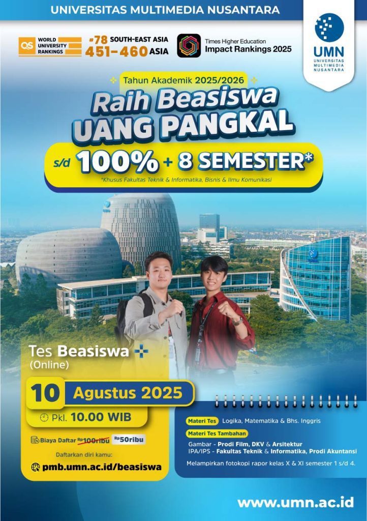 Tes Beasiswa Online 10 Agustus 2025 (TA 2025/2026)