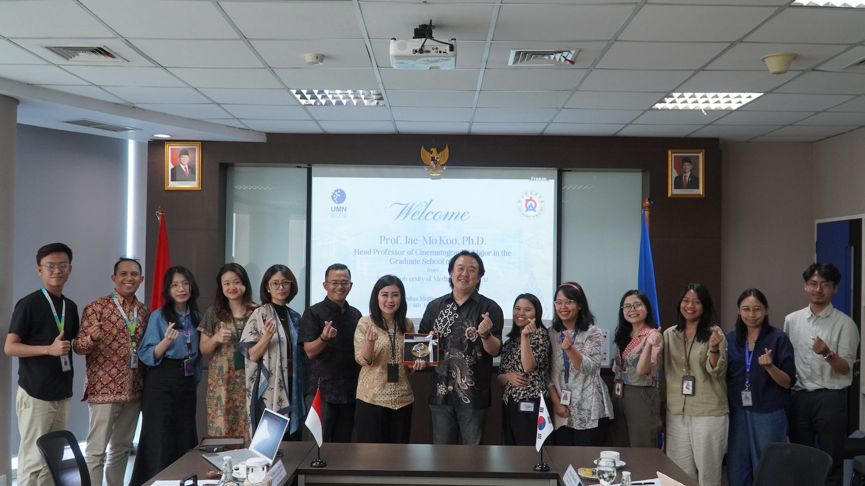 UMN Sambut Visiting Professor Dari Korea University of Media Arts