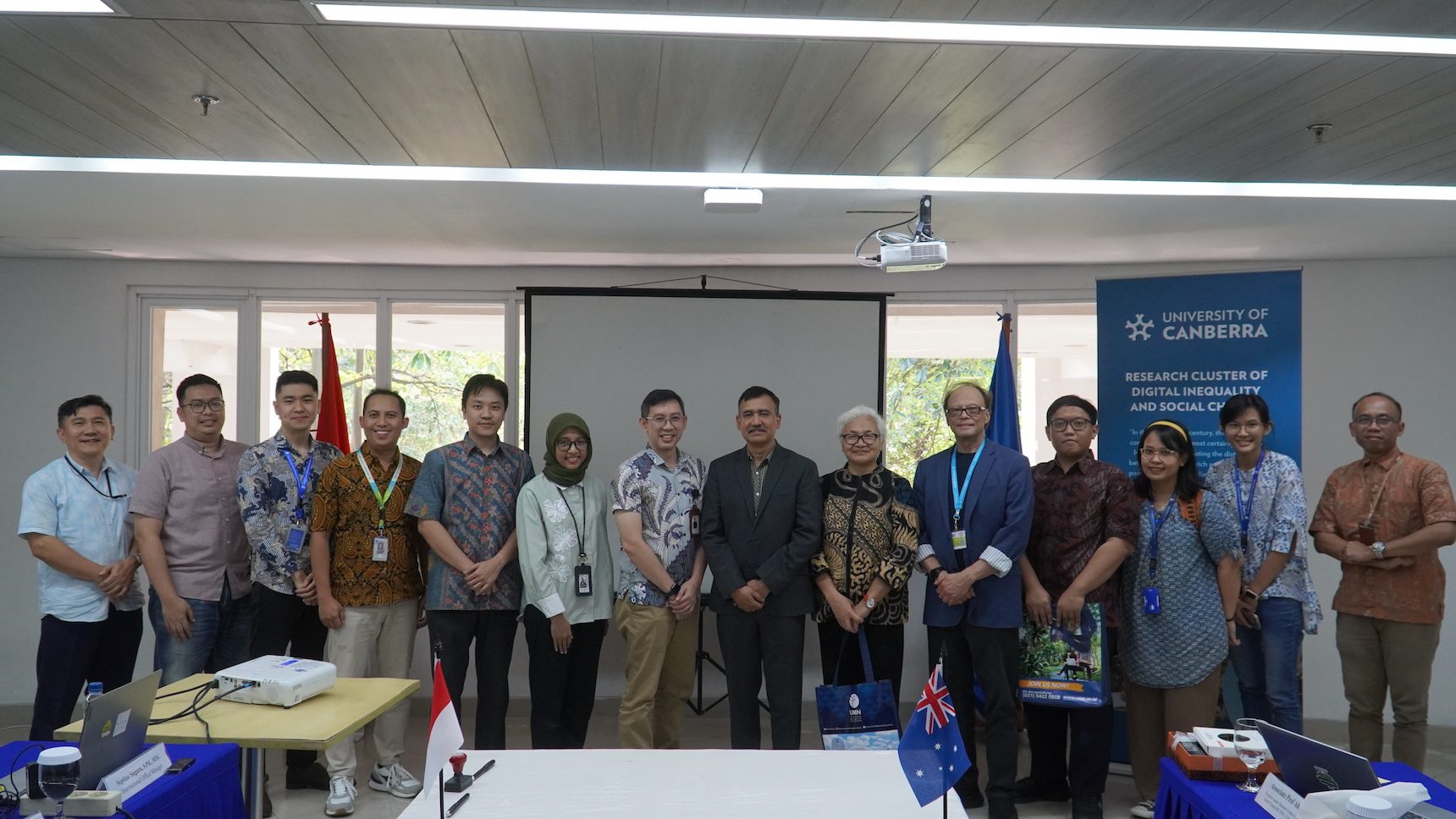 UMN Resmikan Kolaborasi Riset dengan University of Canberra dan NEVCE