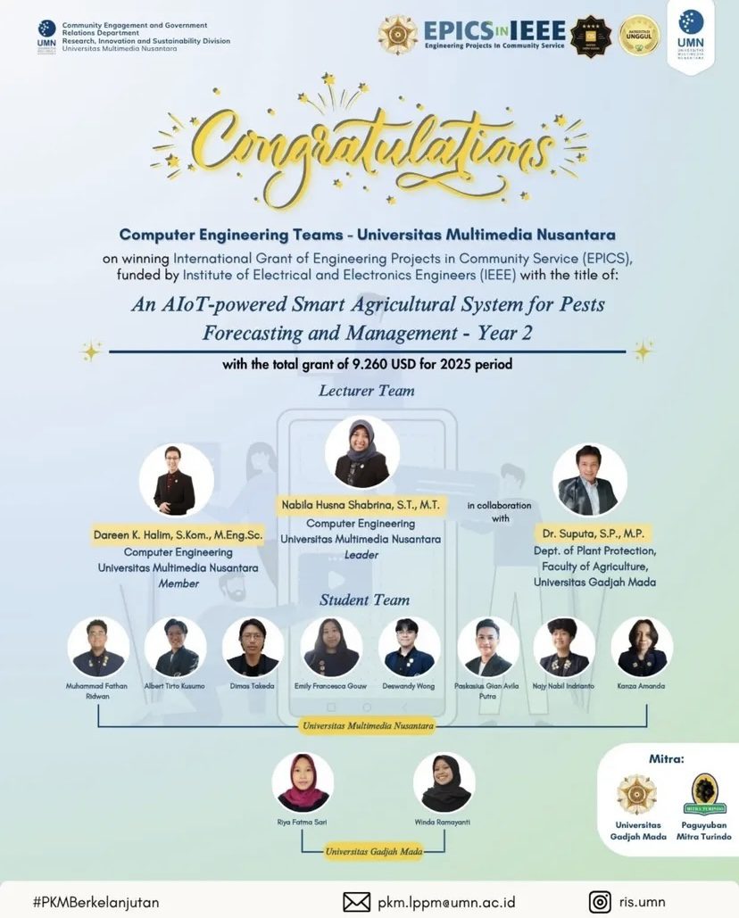 Dosen Teknik Komputer UMN Raih Dana Hibah Internasional Dari IEEE