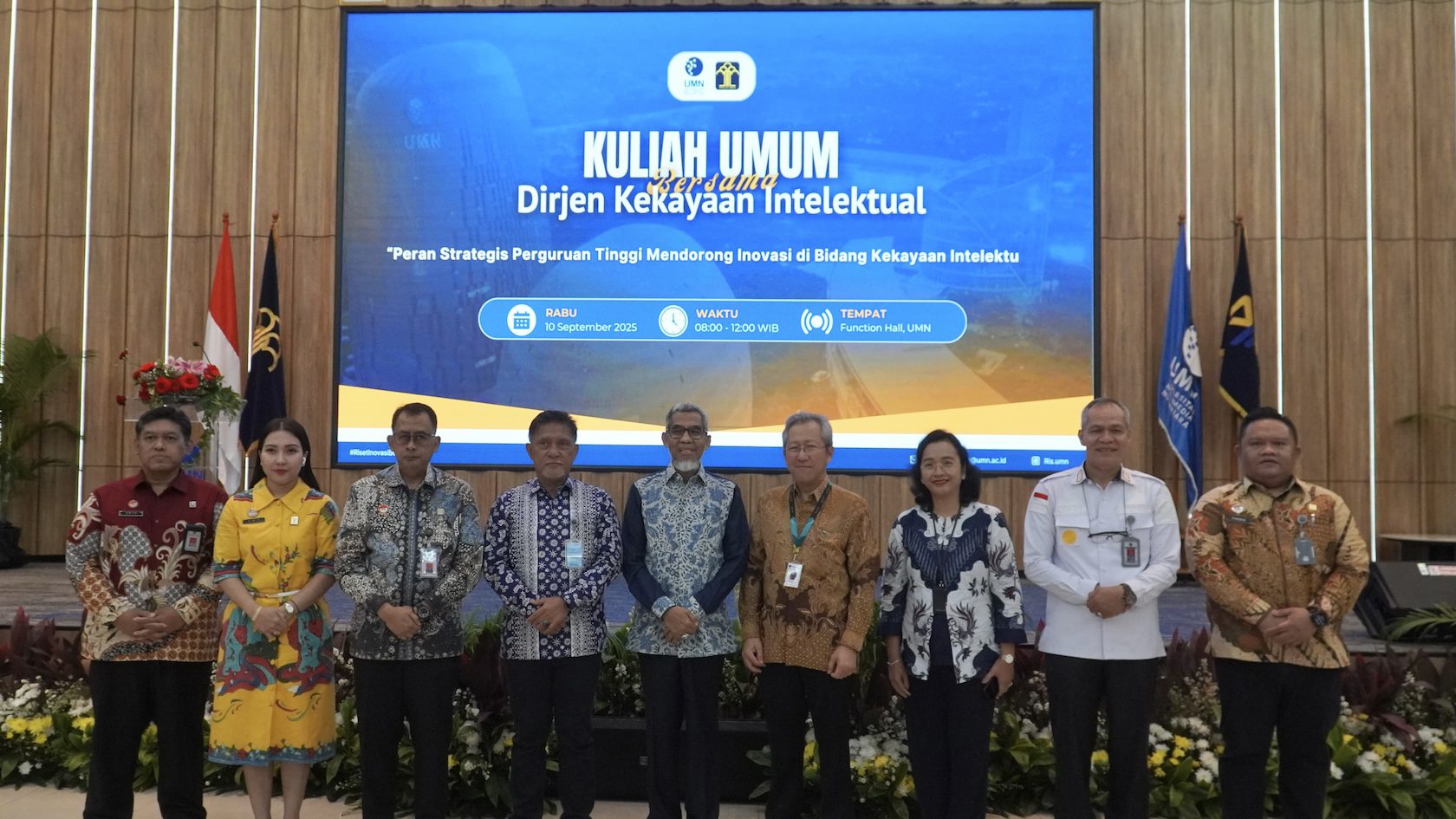 UMN dan Direktorat Jenderal Kekayaan Intelektual Kementerian Hukum RI Adakan Kuliah Tamu Tekankan Pentingnya Hak Intelektual