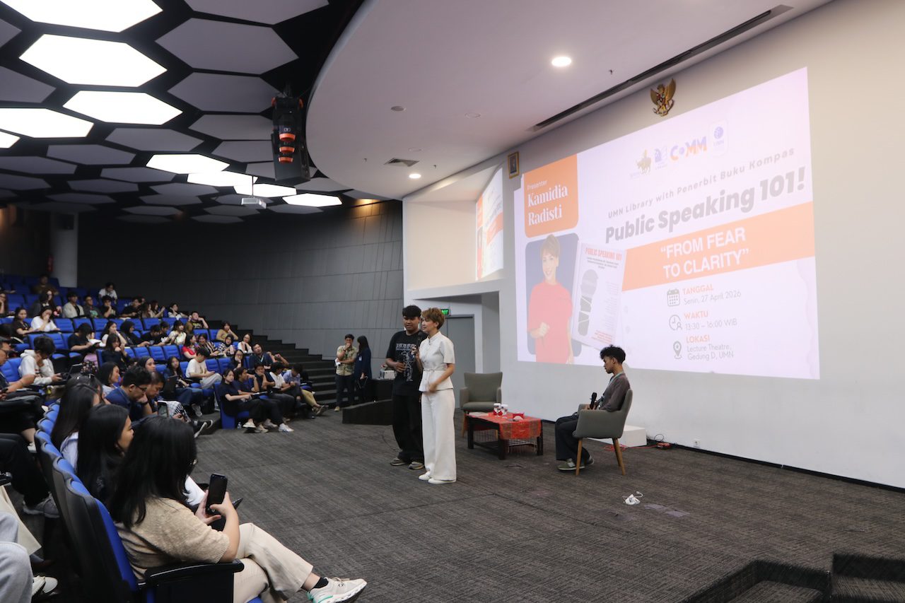 Kuliah Tamu FIKOM UMN bersama Kamidia Radisti Ungkap Strategi Public Speaking “From Fear to Clarity”