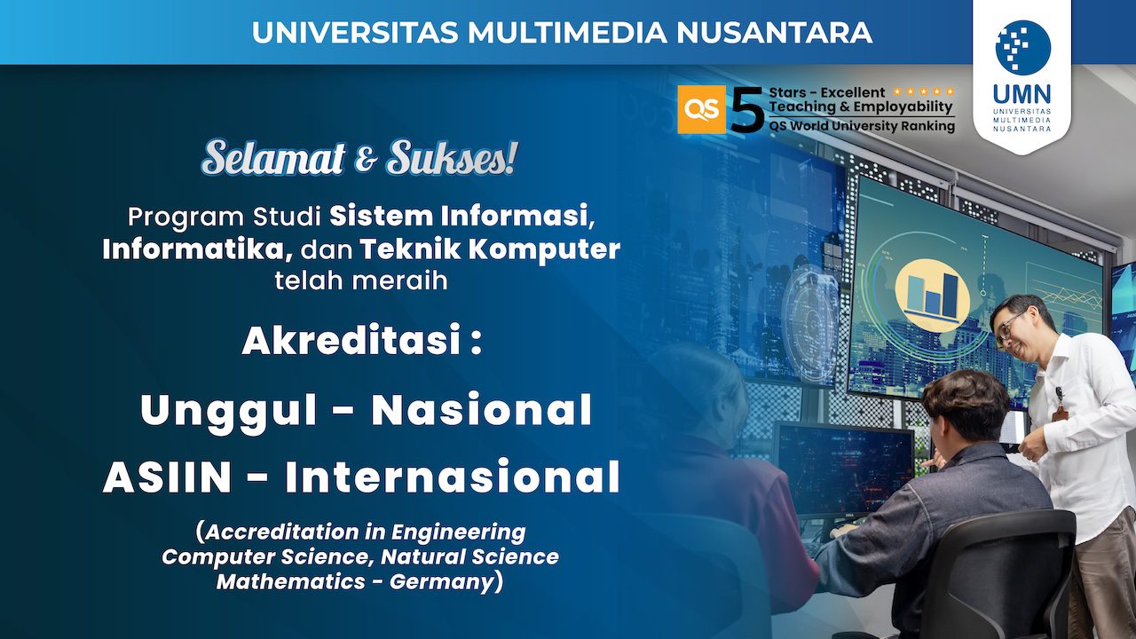 Tiga Prodi FTI UMN Kantongi Akreditasi Unggul LAM Infokom Setelah Akreditasi Internasional ASIIN