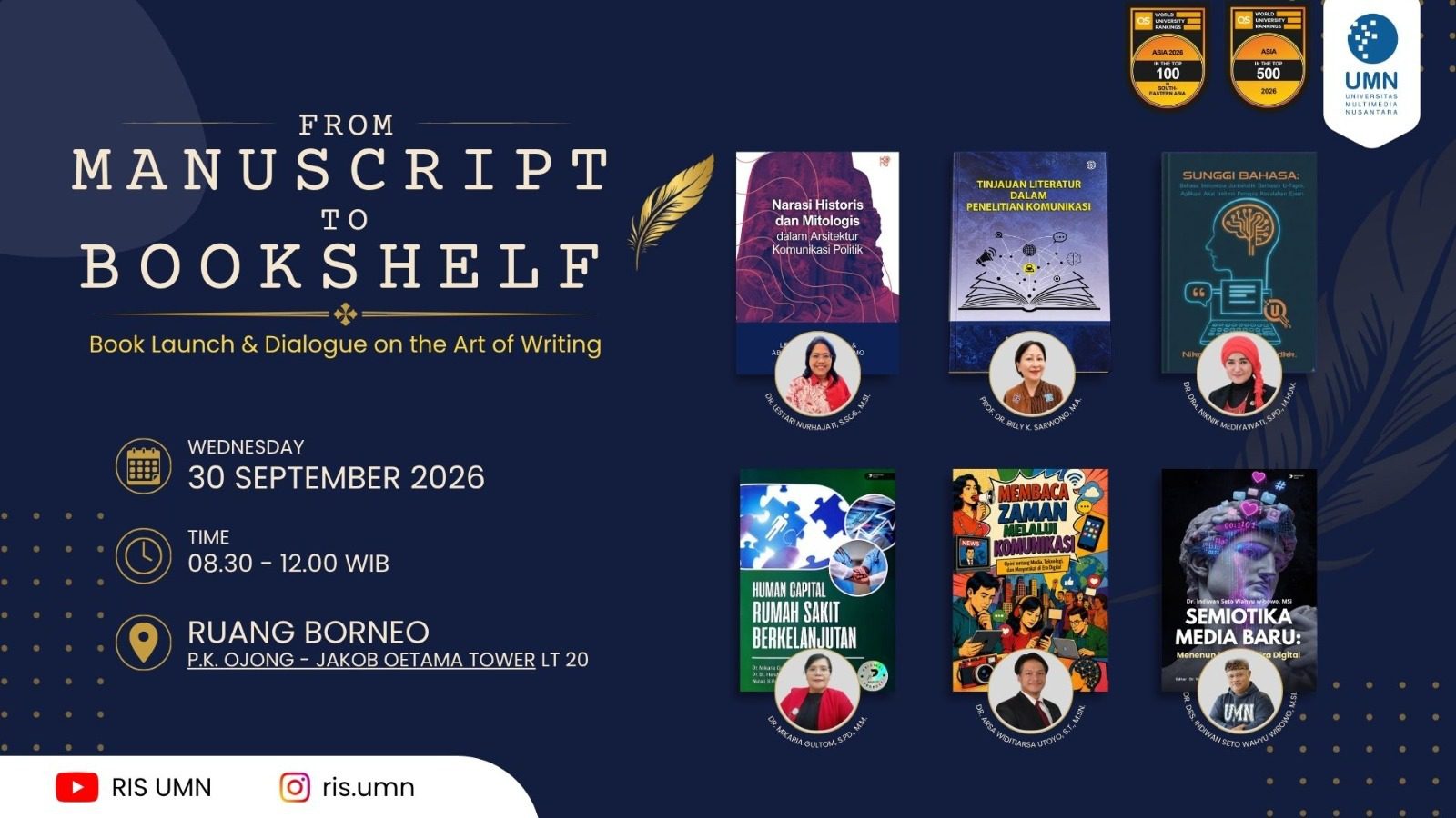 6 Buku Diluncurkan di UMN, Bahas AI hingga Cara Memahami Dunia