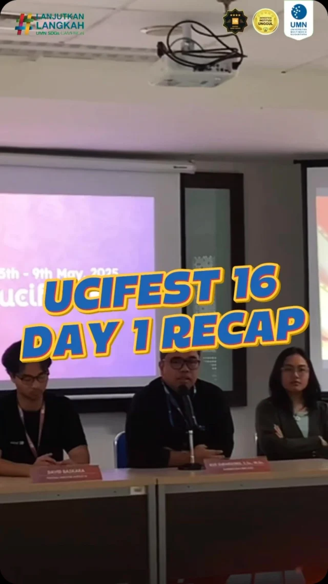 DAY 1 RECAP UCIFEST 16🎬✨

Sharing session bersama kak Anjas Maradita mengenai Commercial Production with AI⁉️ semua dikupas habis di sharing session ini! 🤖🎤

Buat sahabat UMN yang pengen terjun ke dunia film, jurusan Film UMN salah satu tempat yang pas buat mulai perjalanan kamu nii! 😍🎞️

Yuk, melangkah bersama mengawali masa depanmu yang gemilang dengan bergabung di UMN, sekarang!👣👇

———

Instagram: @universitasmultimedianusantara
TikTok: @join.umn
Youtube: Universitas Multimedia Nusantara
Informasi & Pendaftaran kunjungi www.umn.ac.id 

#Ucifest16#Ucifest2025#UMN#SahabatUMN#LanjutkanLangkah#UniversitasMultimediaNusantara#Perkuliahan#LifeAtUMN#KuliahSeru#JurusanFilm
